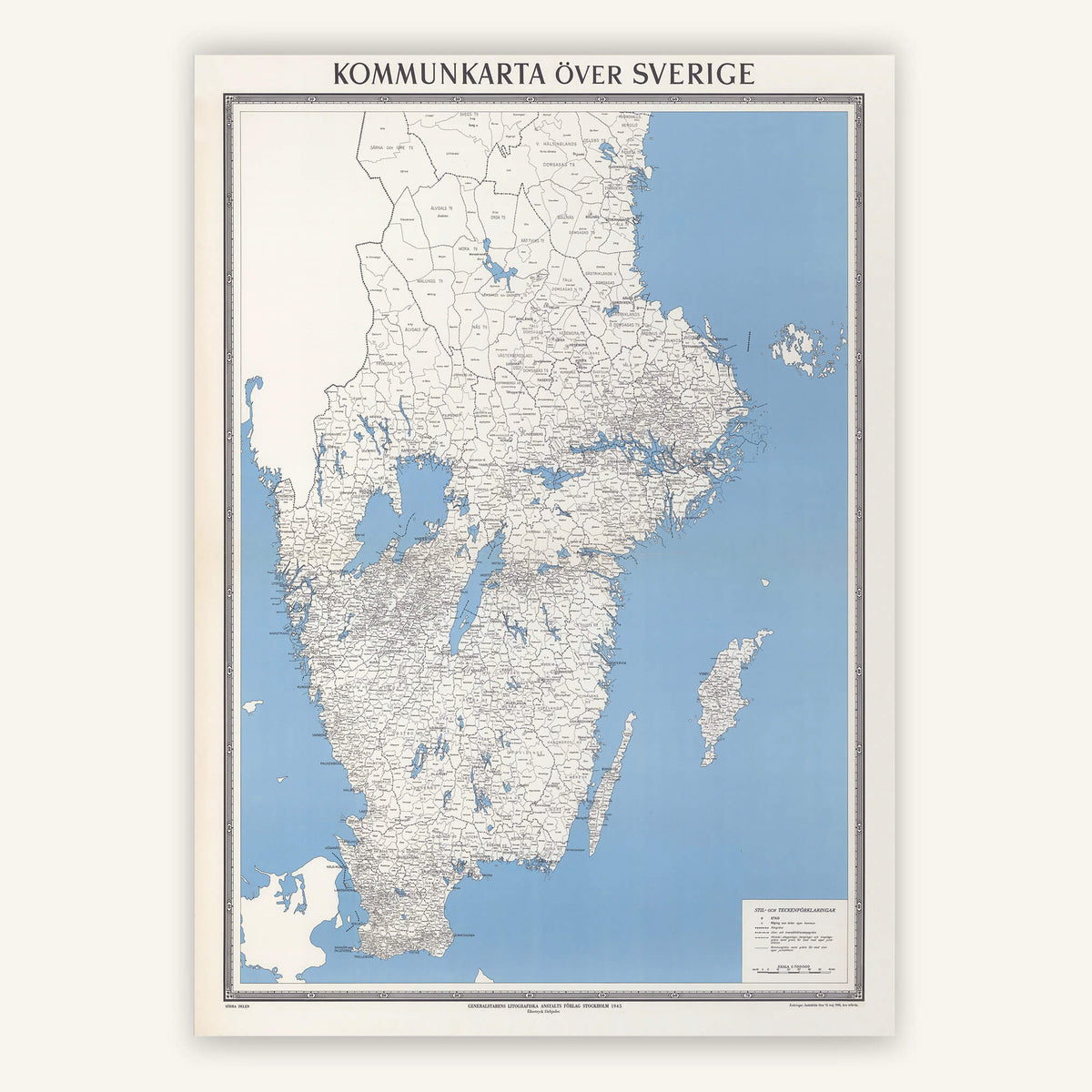 Carte Postale Ancienne Suède – Dalarna, Paysage Suédois Vintage
