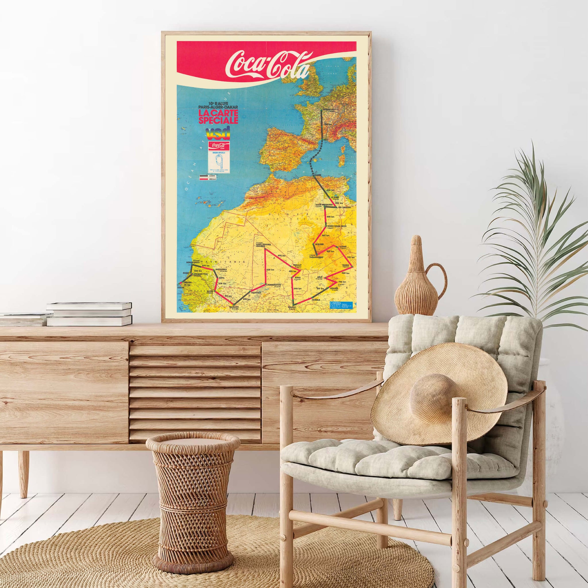 Carte ancienne - Paris-Dakar 1988 – Cartopolo