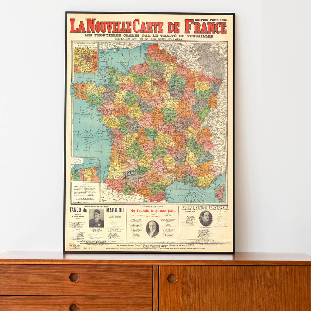 Affiche ancienne France 1936 - Cartopolo