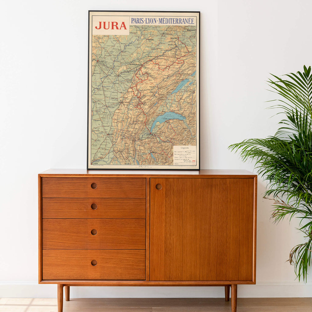 Affiche ancienne Jura 1926 - Cartopolo