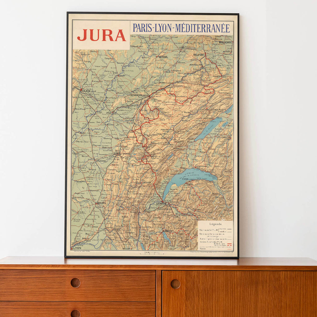 Affiche ancienne Jura 1926 - Cartopolo