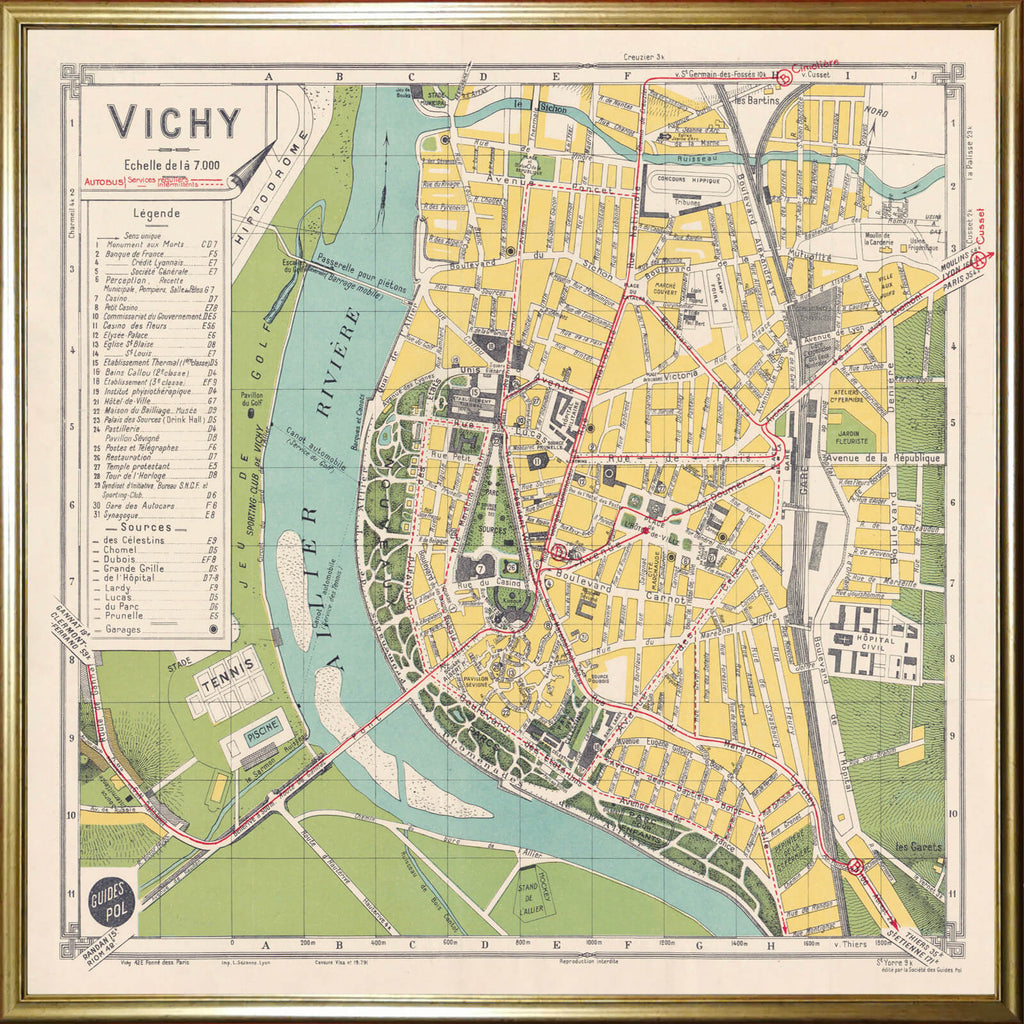 Affiche ancienne Vichy 1943 - Cartopolo