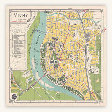 Affiche ancienne Vichy 1943 - Cartopolo