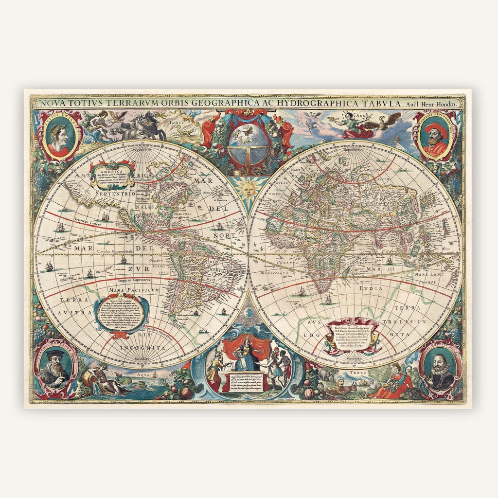 Affiche Mappemonde 1641 - Cartopolo