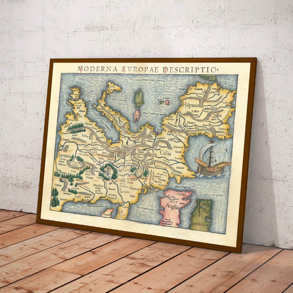 Affiche vintage Europe 1554 - Cartopolo