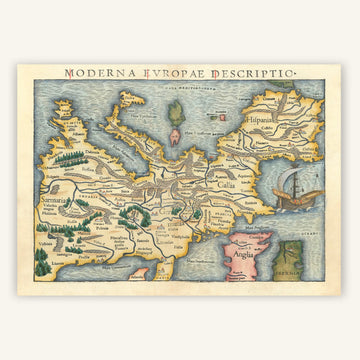 Affiche vintage Europe 1554 - Cartopolo