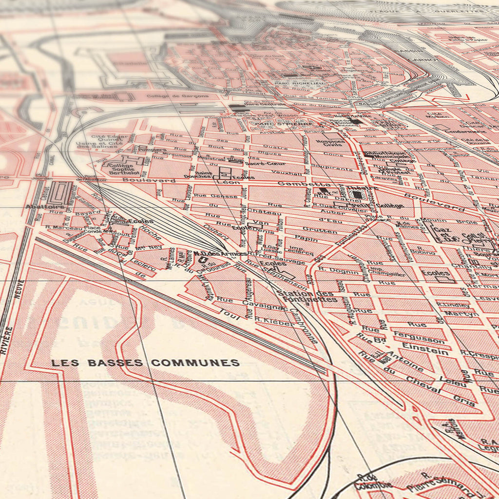 Carte ancienne Calais 1856 - Cartopolo