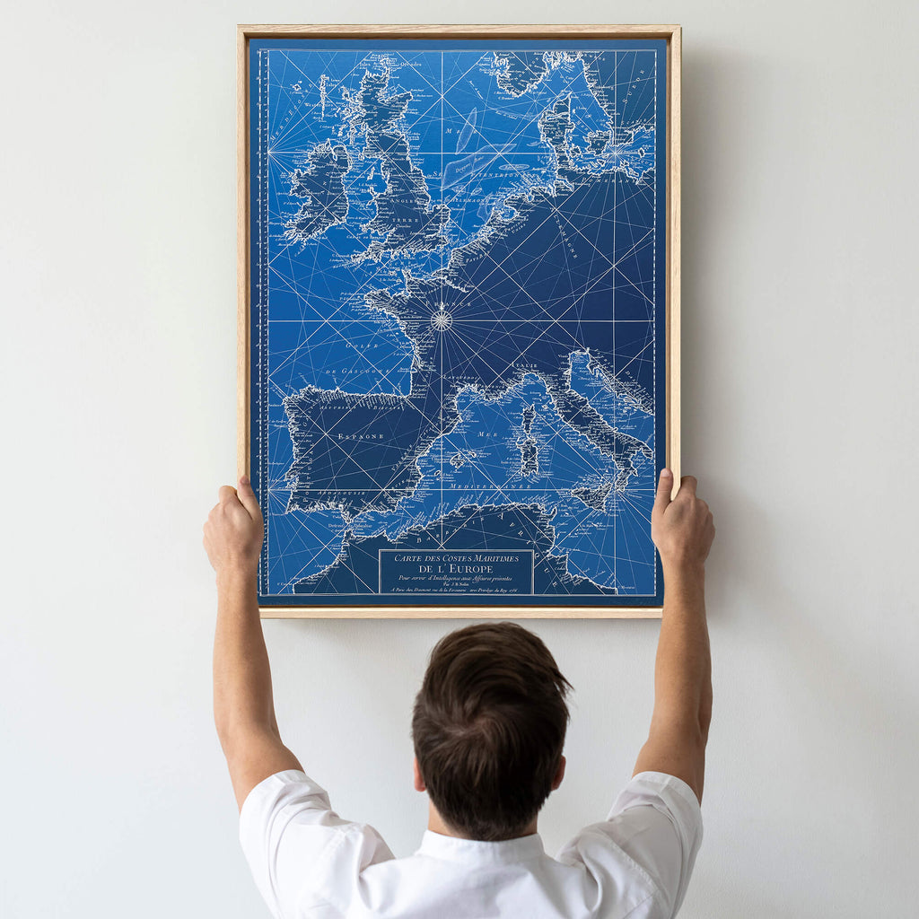 Tableau Europe 1756 - Aluminium - Cartopolo