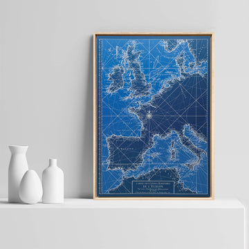 Tableau Europe 1756 - Aluminium - Cartopolo