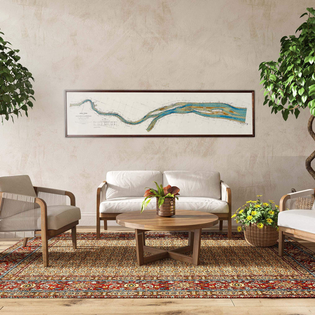 Affiche Estuaire de la Gironde - Papier d'art - Cartopolo