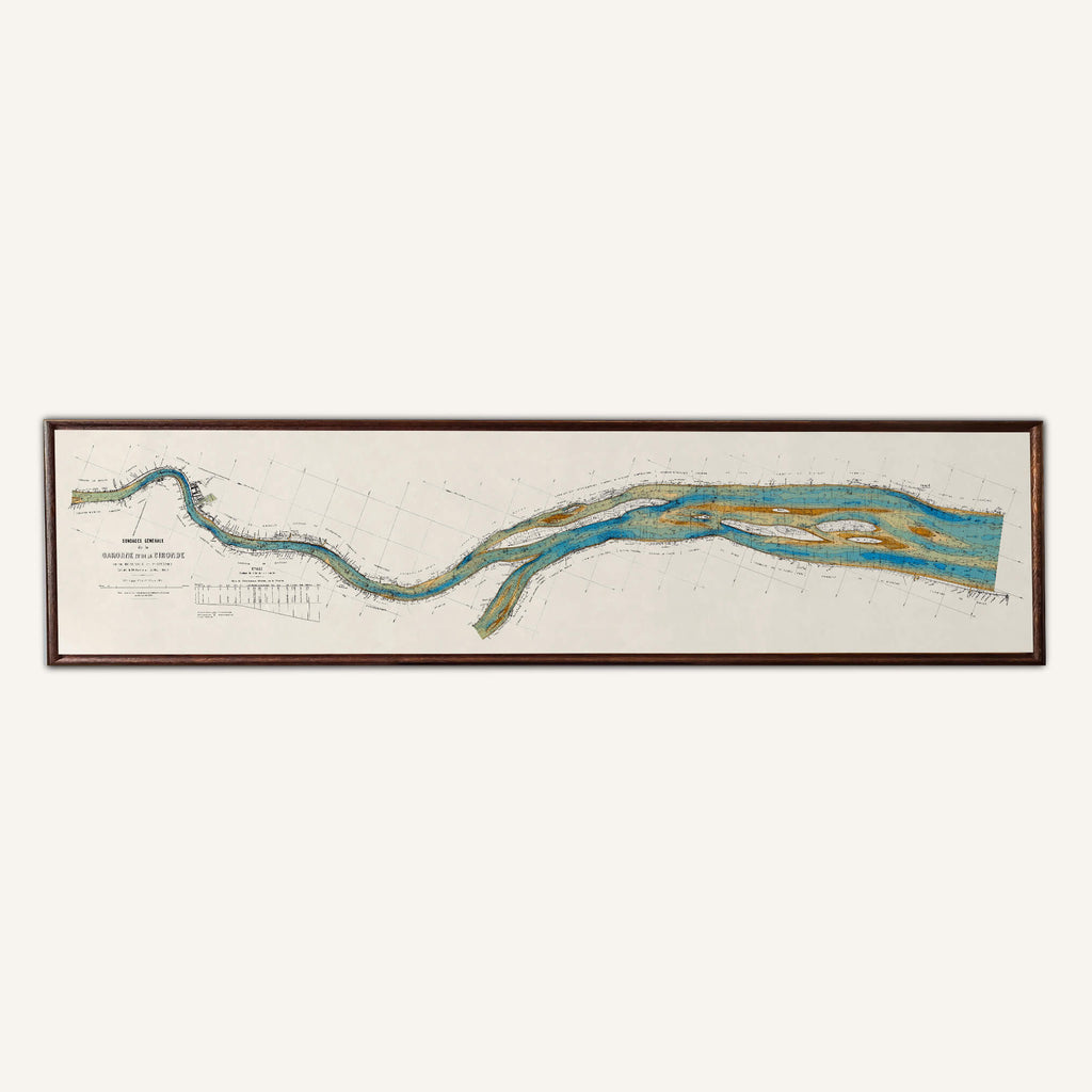 Affiche Estuaire de la Gironde - Papier d'art - Cartopolo