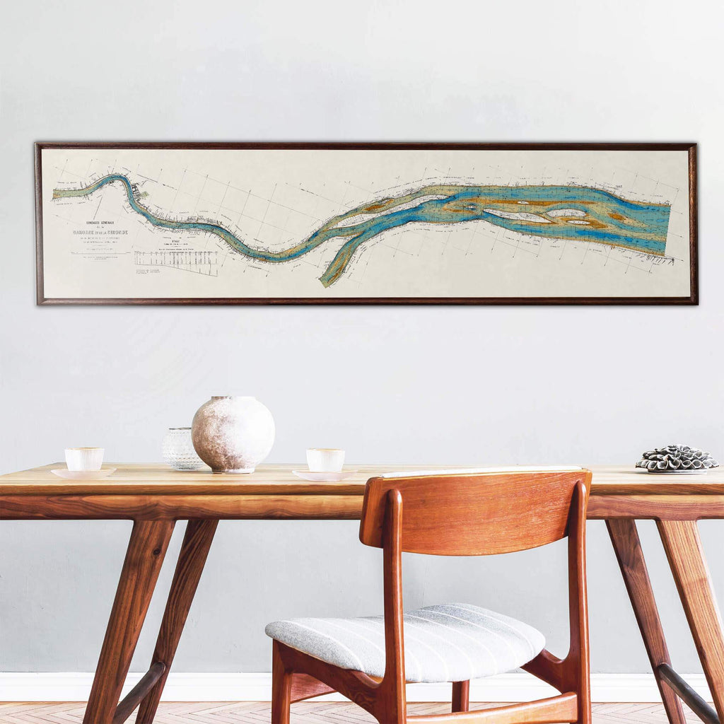 Affiche Estuaire de la Gironde - Papier d'art - Cartopolo