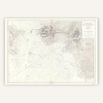 Affiche vintage Baie de La Rochelle 1879 - Cartopolo