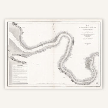 Affiche vintage Charente 1820 - Cartopolo