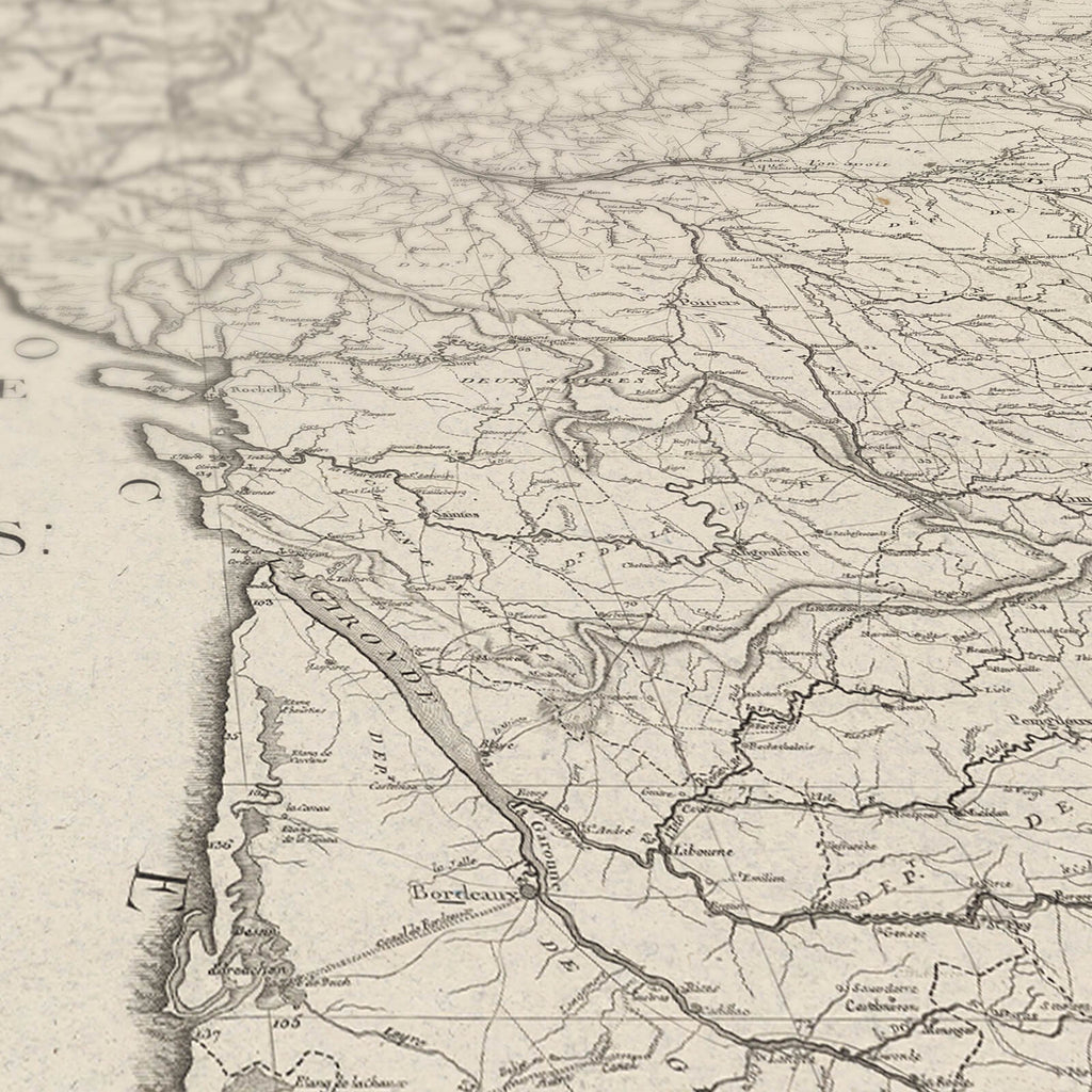 Affiche vintage France navigation intérieure 1795 - Cartopolo
