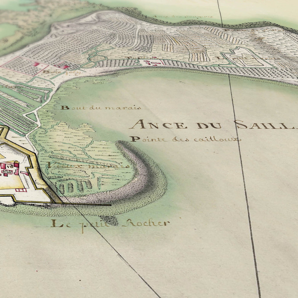 Affiche vintage île d'Aix 1700 - Cartopolo