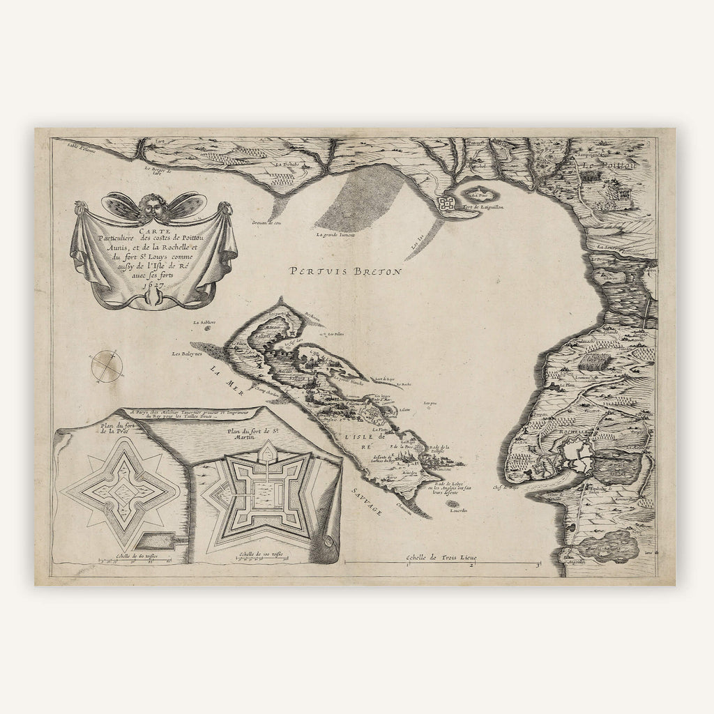 Affiche vintage île de Ré 1627 - Cartopolo