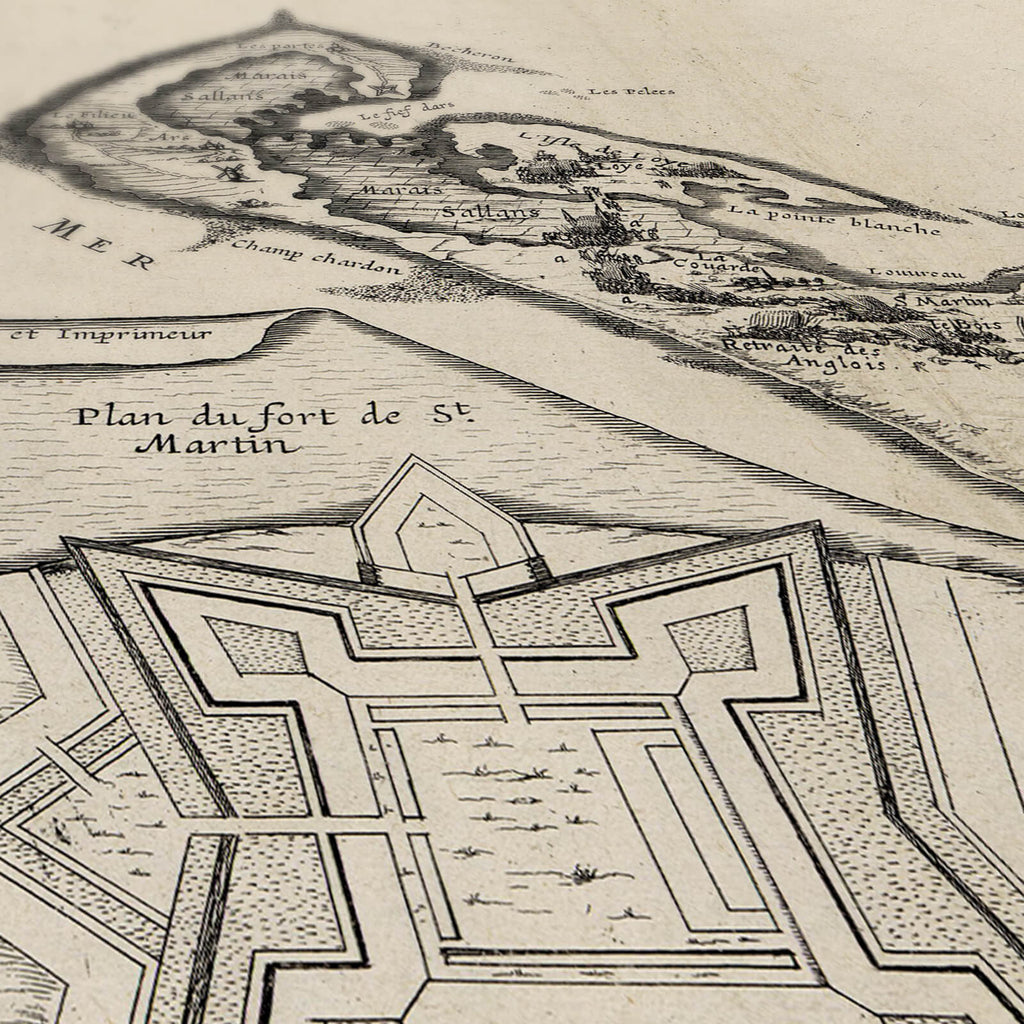 Affiche vintage île de Ré 1627 - Cartopolo