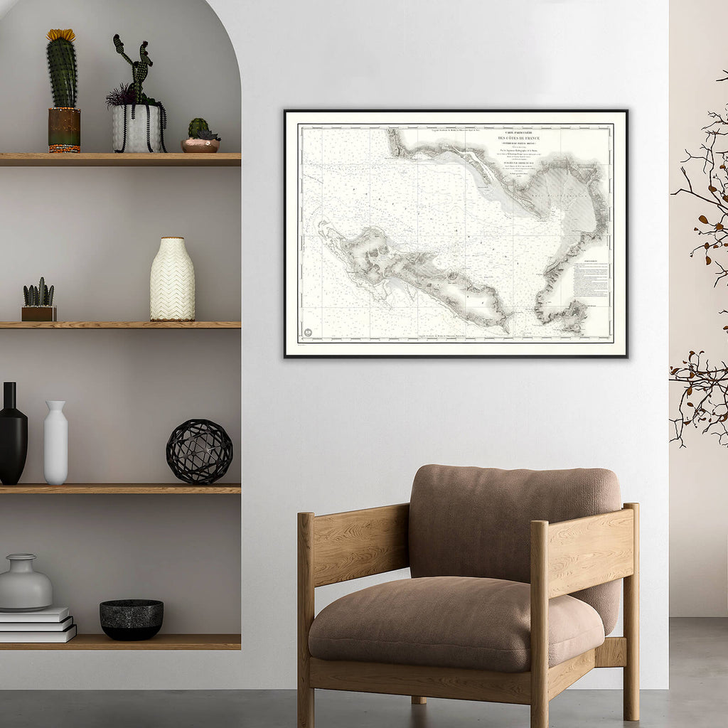 Affiche vintage île de Ré 1832 - Cartopolo