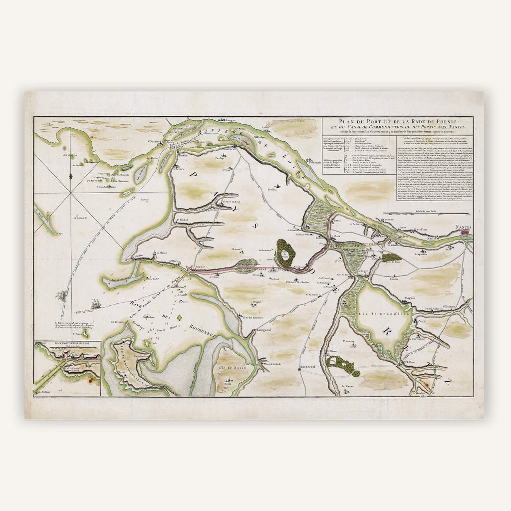 Affiche vintage Rade de Pornic XVIIème - Cartopolo