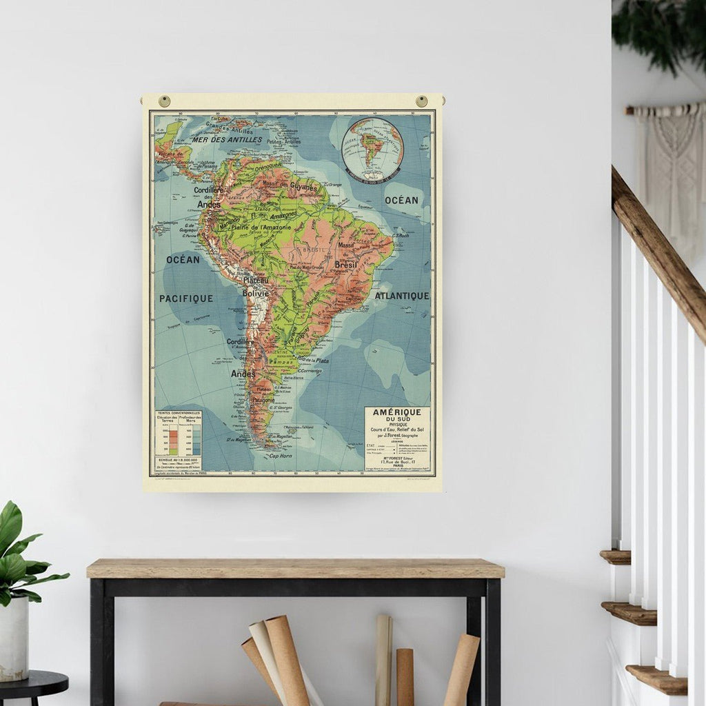 Carte scolaire - Amérique du sud - Cartopolo